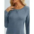 thumbnail image 3 of Womens Long Sleeve T Shirts crew Neck Loose Soft Casual Tops Fall Fashion Comfy Tees, 3 of 6