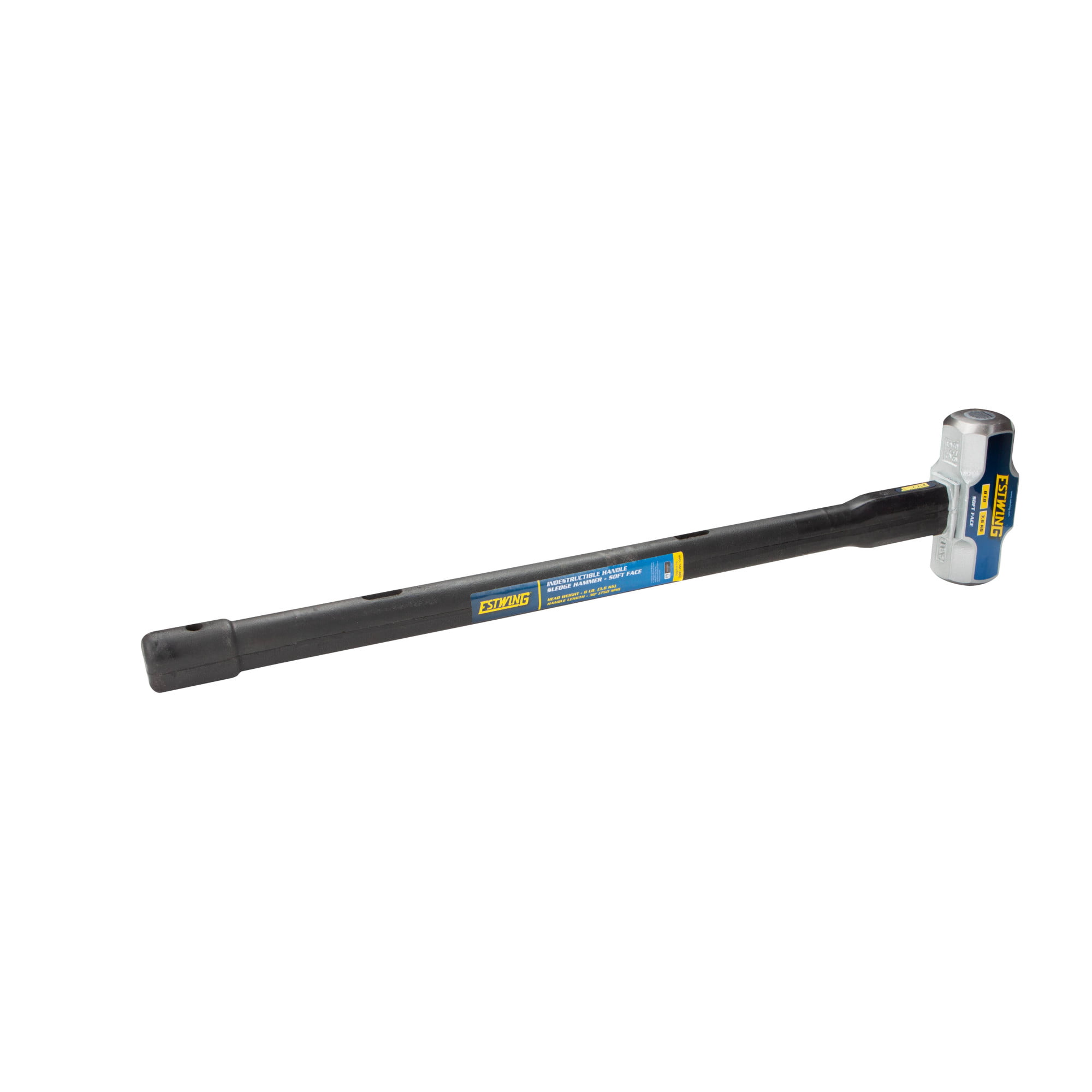 24-Inch Indestructible Handle ESH-824X Estwing 8-Pound Hard Face Sledge Hammer 