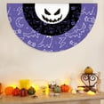 thumbnail image 2 of Vikakiooze 2023 Halloween Decorations Halloween Fan-shaped Flag Hanging Flag 45*90cm Halloween Decoration Half-circle Flag, 2 of 7