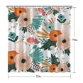 thumbnail image 5 of Pioneer Flower Floral Print Pattern Shower Curtain 72"x72" ,Bathroom Decorative Shower Curtains Set with 12 Hooks,Modern Waterproof Washable Shower Curtain, 5 of 6