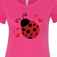 thumbnail image 4 of Inktastic Lady Bug and Hearts Women's T-Shirt, 4 of 5