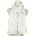 thumbnail image 2 of Aoochasliy Winter Scarfs Women Coconuts Foil Printed Scarf Wrap Silk Shawl Travel Scarves, 2 of 3