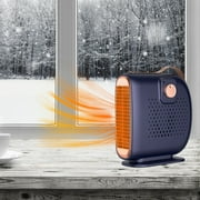 potrochi Space Heater, Portable Mini Heater for Home and Office, Energy-Efficient Small Space Heater with Overheating Protection, Retro Heater for Bedroom, Camping Tent, RV Trailer