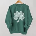 thumbnail image 2 of Rutainlusire Womens 2026 Trendy St. Patricks Day Printed Comfy Shirts Sweatshirts Women's Round-neck St. Patrick's Day Printed Long-sleeved Sweater Top, 2 of 5