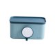 thumbnail image 2 of Caja de pañuelos montada en la pared, caja de papel para servilletas con espejo, soporte para toallitas faciales, soportes para cosméticos para encime Azul claro Sunnimix sostenedor del tejido, 2 of 8