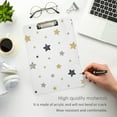 thumbnail image 5 of FMSHPON Christmas Stars Clipboard Hardboard Wood Nursing Clip Board and Pull for Standard A4 Letter 13x9 inches, 5 of 8