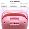 thumbnail image 4 of 6.5" Portable Mini Bluetooth Speaker Sports Stereo Lightweight Desktop RGB Lights TWS FM USB Pink, 4 of 9