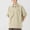 (Casual 63)Khaki, variant on DayScoop Big & Tall T-Shirt for Men Solid Color T Shirt Summer Short Sleeve Casual Fashion Loose Pocket Zipper Turndown Collar Tops Plus Size