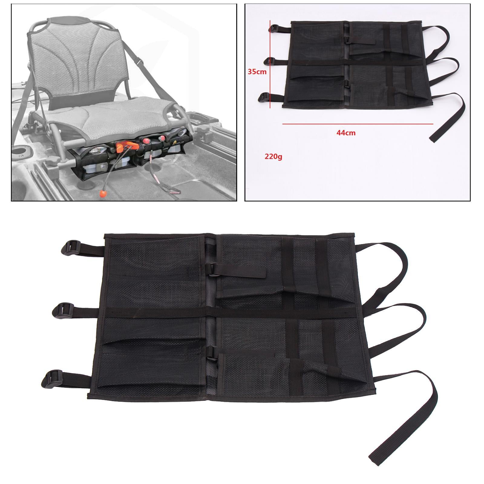 Axioma Black Nylon Mesh Storage Sleeve Pocket Kayak Canoe Tackle Box Organizers Gear Accessory Pouch for Kayak Fishing Boat Beer Tool Kit