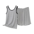 thumbnail image 3 of PIWHJQK Women Summer Outfits Set Athletic Tank Tops Set Women Activewear Set Sleeveless Round Neck Tank Top And Elastic Waist Shorts Outfits Set, 3 of 6