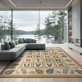 thumbnail image 2 of ODIKA 6'x9' Washable Area Rug Alphabet Educational Abc Chart Print Featuring Motif Frame Letter for Family Room, Living Mater Bedroom, Non-Slip, Easy Care, 2 of 7