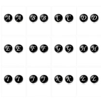 NICEXMAS Shirt Cuff Jewelry 1 Pair Black Glass Decorative Collar Button For Men