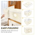 thumbnail image 2 of Yayeee Collapsible Cube Storage Bin with Lid Fabric Closet Decorative Basket with Handles, Sunshine, 2 of 7