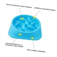 thumbnail image 2 of Cuenco antideslizante para perros con comedero lento Base cuadrada Stop Bloat Dog Bowls Xemadio WHFLD51, 2 of 9