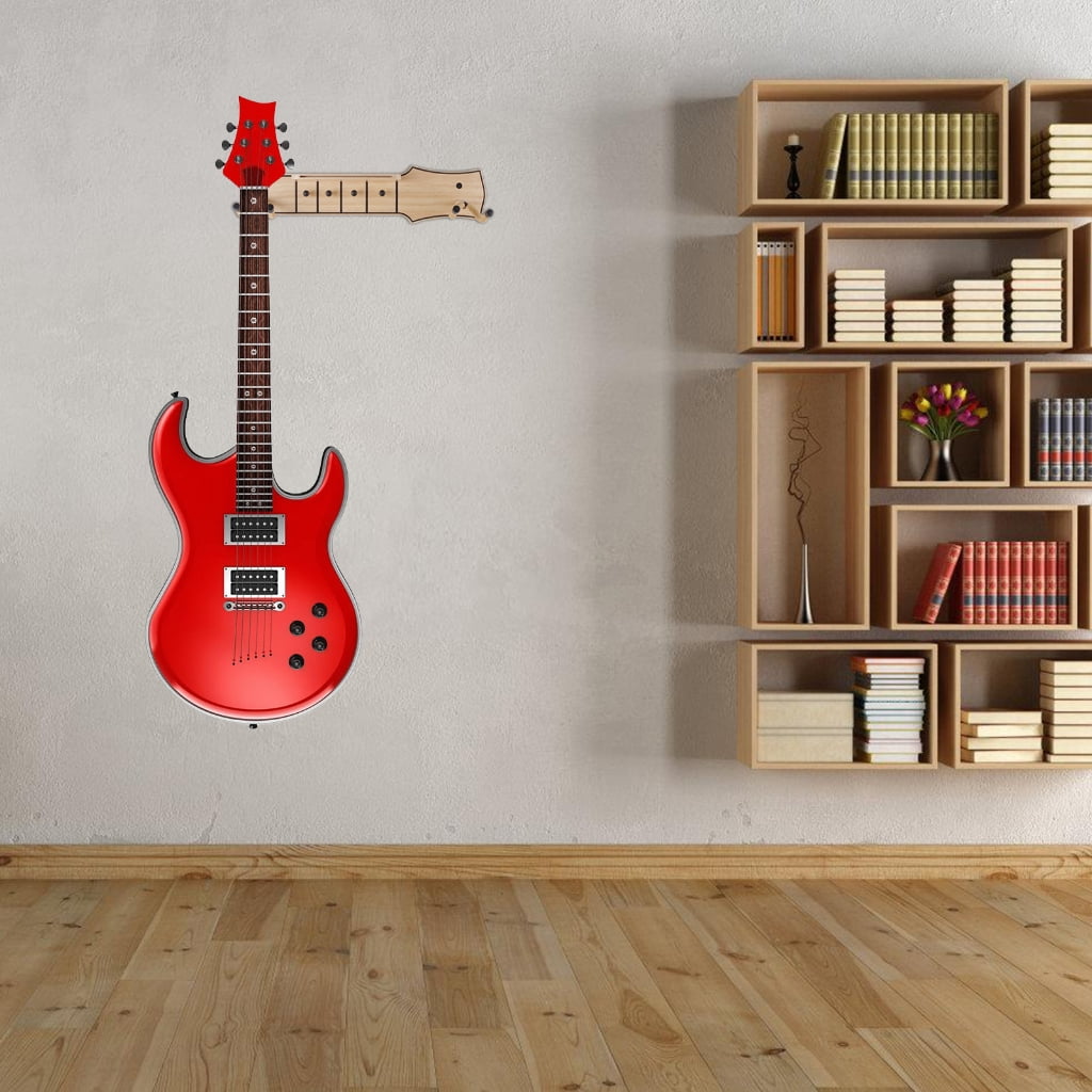 YongCo Heavy Type Wall Mount Guitar Hanger Durability Wall Mount Guitar Hanger for Electric Acoustic Ukulele