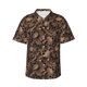 thumbnail image 1 of Balery Brown Camouflage Skull Camisas hawaianas de manga corta para hombre, camisas playeras de corte holgado, camisas de vacaciones con botones,X-Large, 1 of 7