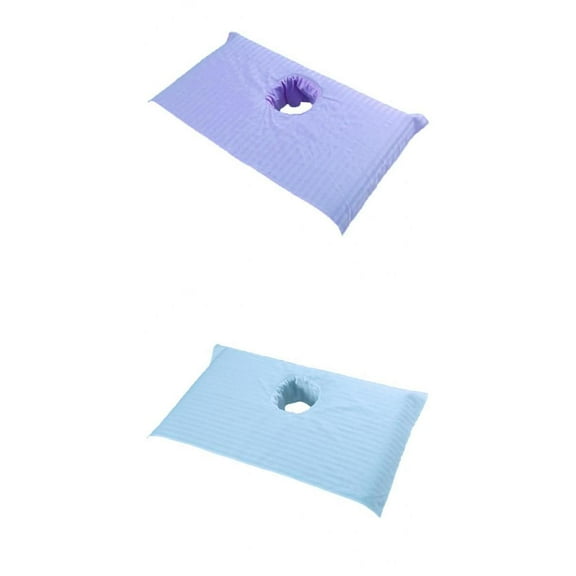 2pcs 75x55cm Beauty Bed Sheets SPA Massage Treatment Bed Cover with Hole