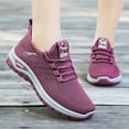 thumbnail image 2 of Daznico Women's Breathable Running Shoes - Lightweight Mesh Sneakers with Soft Sole for Gym, Jogging & Casual Wear - Comfortable Lace-Up Design,Color:Purple,Size:7.5, 2 of 7