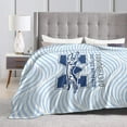 thumbnail image 4 of Moravian College Moravian University Logo Fleece Blanket, Very Soft Microfiber Flannel Blanket for Couch Warm and Cozy for All Seasons, 4 of 6