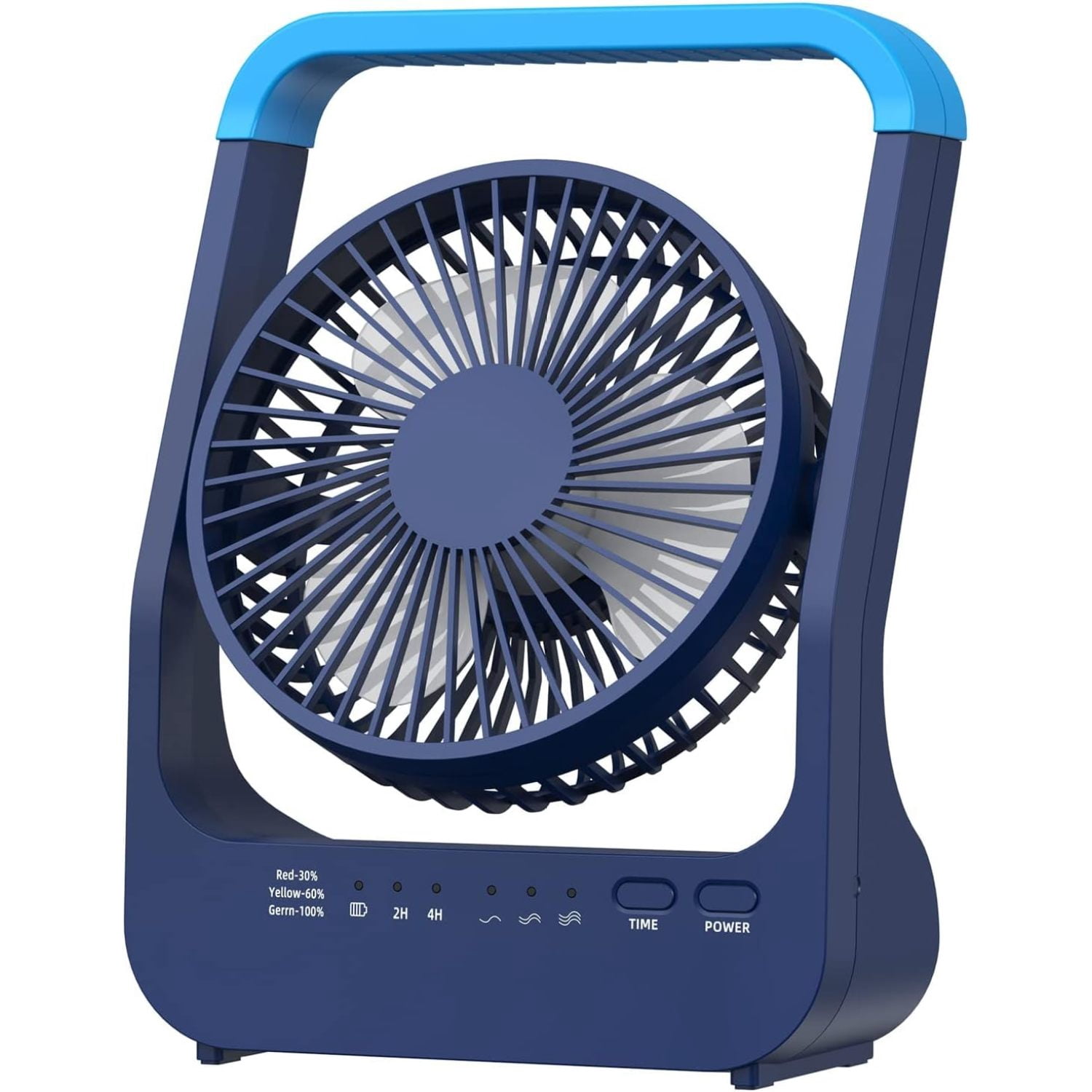 Rechargeable Battery Powered Fan, 20000 mAh Personal Desk Fan, Portable USB Table Fan, Timer Off Quiet Desk Fan,Long Working Time, Desktop Fan for Study,Bedroom,Office,Camping