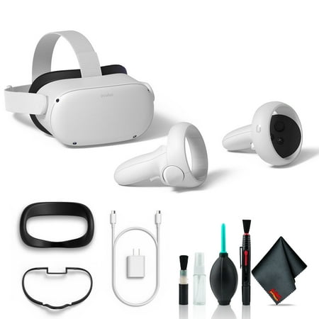 Ensemble casque VR avancé Meta Quest 2 (128 Go, blanc) avec kit de