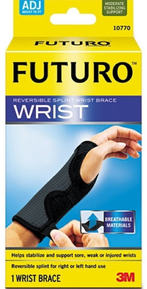 2 Pack - 3M Futuro Reversible Splint Wrist Brace 1 Each - Walmart.com ...