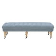 thumbnail image 5 of Linon Isabelle Linen Blue Tufted Bench, Multiple Sizes and Colors, 5 of 9
