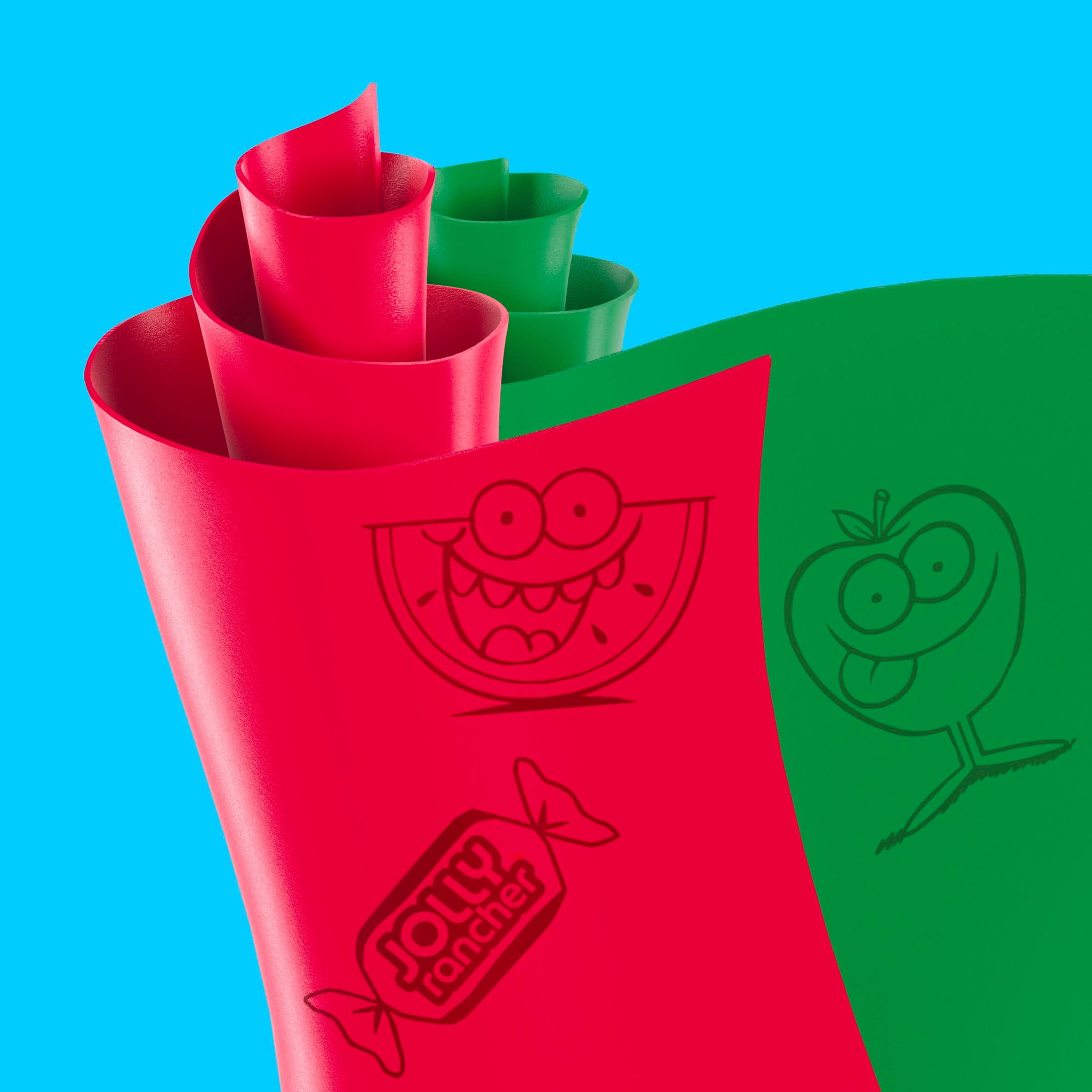 (3 pack) Fruit Roll-Ups Fruit Flavored Snacks, Jolly Rancher, Variety Pack, 20 ct