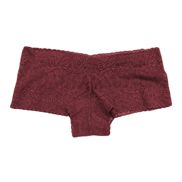 Bóxer Secret Treasures para Mujer, Vino Casual Encaje Talla G