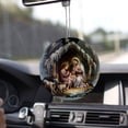 thumbnail image 2 of Colgante de bendición de la Natividad con visión estereoscópica navideña Colgante de acrílico para coche de la Natividad, 2 of 4