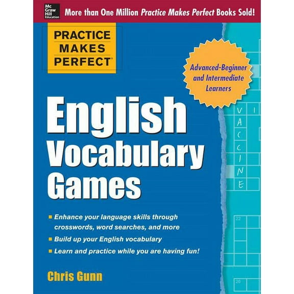 Practice Makes Perfect English Vocabulary Games, (Paperback)
