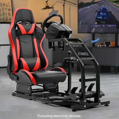 Marada G29 Racing Simulator Cockpit with Gaming Chair Fits Logitech Thrustmaster T80 T150 T300RS,T248