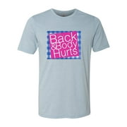 "Back And Body Hurts Shirt, Getting Old Shirt, Over The Hill, Birthday Gift, Funny Shirts, Unisex Fit, Getting Older Shirt, Gift For Her, Stonewash Denim, LARGE"