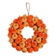 thumbnail image 2 of Corona de calabaza artificial realista para puerta de entrada, decoración de otoño, 40 cm, para jardín, ventana y hogar., 2 of 9