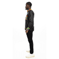 thumbnail image 2 of Black Long sleeve Kente shirt, 2 of 3