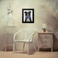 thumbnail image 4 of Fab Funky 15x18 Black Modern Framed Museum Art Print Titled - Border Collie, Black and White, with Glasses and Bow Tie, 4 of 5