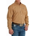 thumbnail image 3 of Cinch Men's Geo Print Long Sleeve Button-Down Western Shirt Orange Large, 3 of 4