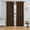 Brown, variant on SpaceMuse Modern Blackout Curtains 42 X 63 inch, 2 Panels 90% Blackout Blue Tie Top Single Indoor Curtain Panel Thermal Insulated Light Blocking Drapes