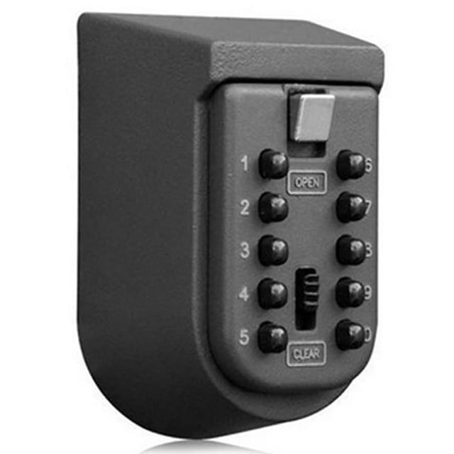Caja de seguridad para llaves para montaje en pared exterior Caja de almacenamiento de llaves de repuesto impermeable Caja de seguridad con combinación de 10 dígitos Caja para guardar llaves con botón