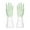 Medium Size-Green, variant on Djunllk Waterproof Rubber Gloves - Reusable Non-Slip Cleaning Gloves with Clear Long Cuff, Flexible Kitchen Gloves Dishwashing Gloves for Kitchen & Bathroom Cleaning