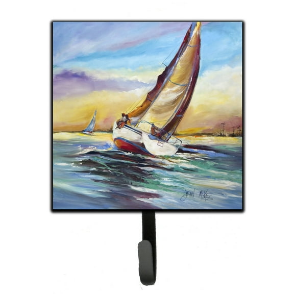 Carolines Treasures JMK1237SH4 Horn Island Boat Race Sailboats Leash or Key Holder 7Hx4.25W multicolor