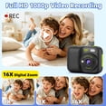 thumbnail image 3 of Cimizi Kids Instant Print Camera with 5 Print Paper, 1080p HD Digital Toy Camera, Birthday Gifts for Boys Girls Age 3-12 Black, 3 of 8