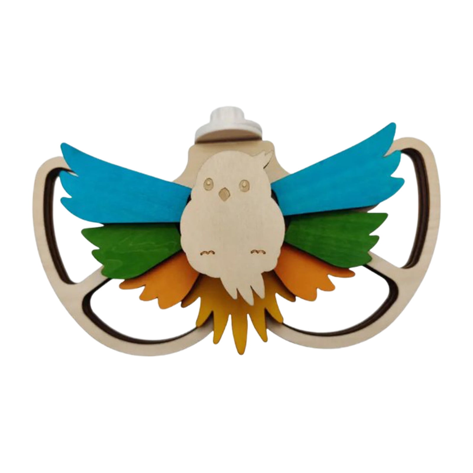 Wooden Bird Foraging Toy Puzzle Feeder Interactive Pet Training Toy Treat Dispenser Activity Enrichment Puzzle Toy for Cage Birds Mental Stimulation Daily Play Exercise Feeding Entertainment Tool