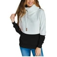 thumbnail image 4 of Womens Sweatshirts And Hoodies Trendy Long Sleeve Sweater Hoodie Zip Up Pockets Autumn Casual Loose Shirt, 4 of 5