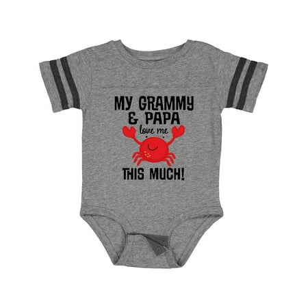 

Inktastic Grammy and Papa Love Me Gift Baby Boy or Baby Girl Bodysuit
