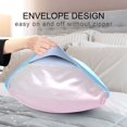 thumbnail image 4 of Yayeee Pillowcase Standard Size Set of 2 Satin Wrinkle Resistant Pillow Case, Light Blue Stripes, 4 of 7