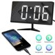 thumbnail image 1 of Billuyoard Reloj despertador digital LED Reloj despertador Alarma electrónica Reloj despertador moderno con cable USB Electrodomésticos luz blanca Billuyoard HA026293-01, 1 of 6