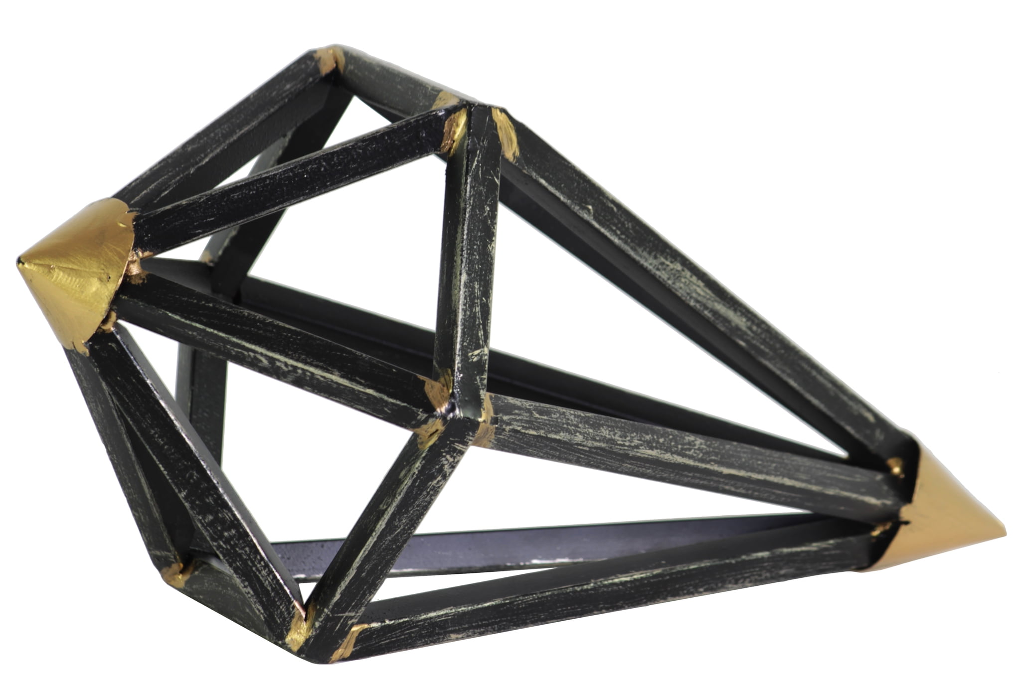 Urban Trends Collection: Metal Sculpture Tarnished Finish Black by Urban Trends Collection