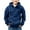 Blue, variant on Mercatoo Boys Fleece Cargo Hoodies Cropped Zipper Multi Pockets Plain Hoodie Sweatshirts Teen Kids Thick Warm Pullover Tops
