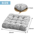 thumbnail image 7 of Boho Retro Floor Seating Pad - Fluffy Square Meditation Cushion with Paisley Ethnic Pattern & Skin-Friendly Fabric, 7 of 7